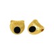 Entrepieza de Metal Zamak Semicirculo Esmaltado 10,3x9,8mm (Ø2mm)