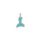 Colgante de Metal Zamak Cola de Ballena Esmaltada 7x8mm (Ø1,6mm)