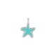 Colgante de Metal Zamak Estrella de Mar Esmaltada 8mm (Ø1,6mm)