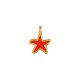 Colgante de Metal Zamak Estrella de Mar Esmaltada 8mm (Ø1,6mm)