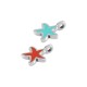 Colgante de Metal Zamak Estrella de Mar Esmaltada 8mm (Ø1,6mm)