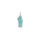 Colgante de Metal Zamak Caballo de Mar Esmaltado 5x10mm (Ø1,6mm)