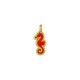 Colgante de Metal Zamak Caballo de Mar Esmaltado 5x10mm (Ø1,6mm)