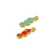 Colgante de Metal Zamak Caballo de Mar Esmaltado 5x10mm (Ø1,6mm)