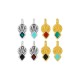 Colgante de Metal Zamak Esmaltado 6x10mm (Ø1,7mm)