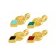 Colgante de Metal Zamak Esmaltado 6x10mm (Ø1,7mm)