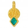 Oro 24K/0.12µm/Turquesa Transparente