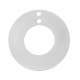 Colgante de Acero Inoxidable 304 Redondo "I love you" con 2 Anillas 25mm