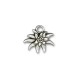 Colgante de Metal Zamak Flor de las Nieves 20x18.5mm