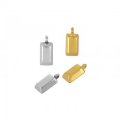 Colgante de Metal Zamak Barra 7x12mm