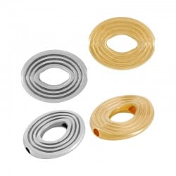 Colgante de Metal Zamak Ovalado 26x21mm (Ø3.2mm)