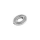Colgante de Metal Zamak Ovalado 26x21mm (Ø3.2mm)