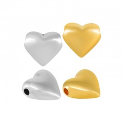 Entrepieza de Metal Zamak Corazon 18x16mm (Ø2,5mm)