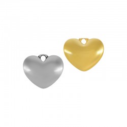Colgante de Metal Zamak Corazon 21x19mm (Ø2,8mm)