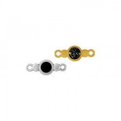 Conector de Metal Zamak Redondo con Esmalte 13x7mm