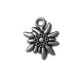 Colgante de Metal Zamak Flor de las Nieves 15mm