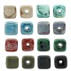 Cubo de Cerámica Esmaltada (~12mm) (Ø3mm)