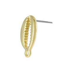 Pendiente de Metal Zamak Concha con Anilla 8x15mm