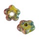 Colgante de Cerámica Flor con Esmalte 16mm/4mm (Ø5mm)