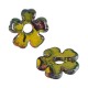 Colgante de Ceramica Esmaltada Flor 30mm