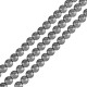 Bola de Hematita Redonda 8mm (Ø2mm) (50pcs)