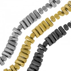 Tubo de Hematita 6,5x3mm(Ø1,2mm)(~40pcs/tira)