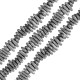 Entrepieza de Hematita Irregular 8,5x3/2,4mm(Ø1,4mm)(~40pcs/str)