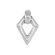 Colgante de Metal Zamak Rombo 23x36mm (Ø3,2mm)