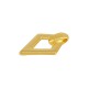 Colgante de Metal Zamak Rombo 23x36mm (Ø3,2mm)