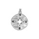 Colgante de Metal Zamak Brujula 30mm (Ø2,8mm)