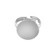 Anillo de Metal Latón Ajustable Disco 3x0.5mm
