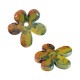Colgante de Cerámica Flor con Esmalte 50mm (Ø4.5mm)