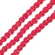Bola de Howlita Rojo 8mm (Ø~1.6mm) (~50pcs)