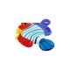 Colgante de Vidrio Murano Pez Multi (~35x40mm)