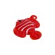Colgante de Vidrio Murano Pez Rojo (~35x40mm)