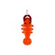 Colgante de Vidrio Murano Langosta (~10x35mm)