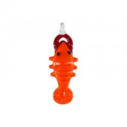 Colgante de Vidrio Murano Langosta (~10x35mm)