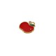 Colgante de Metal Esmaltado Manzana 15x14mm