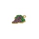 Colgante de Metal Esmaltado Uvas 21x15mm