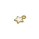 Colgante de Metal Esmaltado Estrella 10x8mm