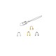 Terminal de Metal Laton en Forma de U para Hilos 0,56mm