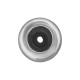 Cierre de Metal Latón Rondel con Caucho 9x4,3mm(Ø 2.2mm)