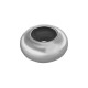 Cierre de Metal Latón Rondel con Caucho 9x4,3mm(Ø 2.2mm)