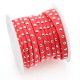 Cordón de Antelina Plano con Tachuelas 5mm (5 pcs x 1mtr/rollo)
