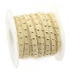 Cordón de Antelina Plano con Tachuelas 5mm (5 pcs x 1mtr/rollo)