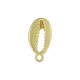 Pendiente de Metal Zamak Concha con Anilla 8x15mm