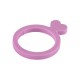 Anillo de Metacrilato con Corazon 22x30mm