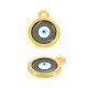 Colgante de Metal Zamak Redondo con Esmalte 12mm
