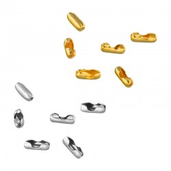 Cierre de Metal Latón para Cadena de Bolas 1,5mm