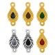 Conector de Metal Zamak Gota con Esmalte 9x14mm